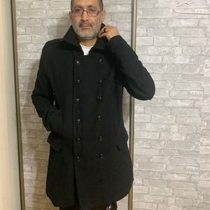 Parasuco black wool coat